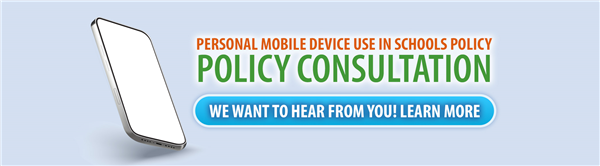 Personal mobile device use in schools policy promo