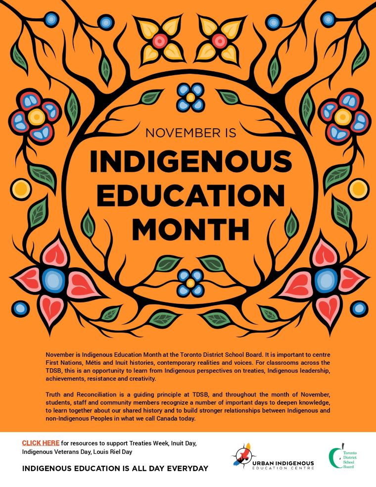 November is indigenous education month