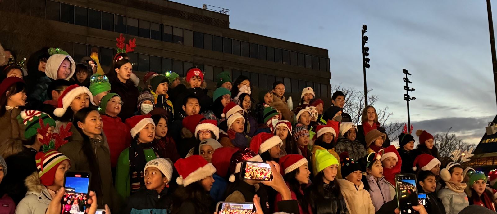 News: Claude Watson Students Perform at the Holiday Fair in the Square 