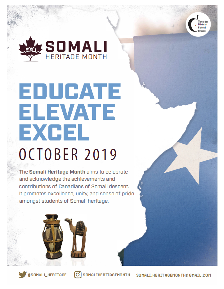 Somali Heritage Month - October 2019 Flyer