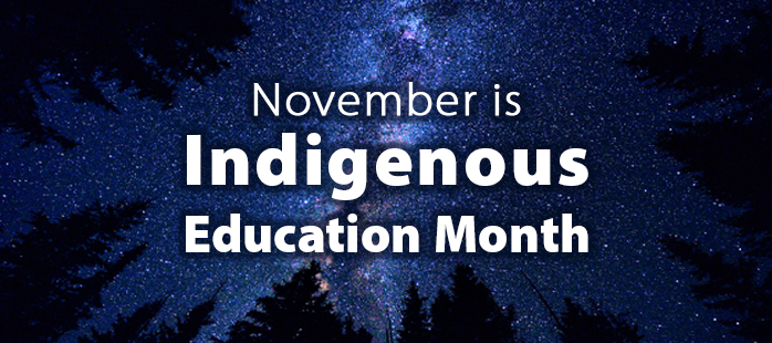 Indigenous Education Month Banner