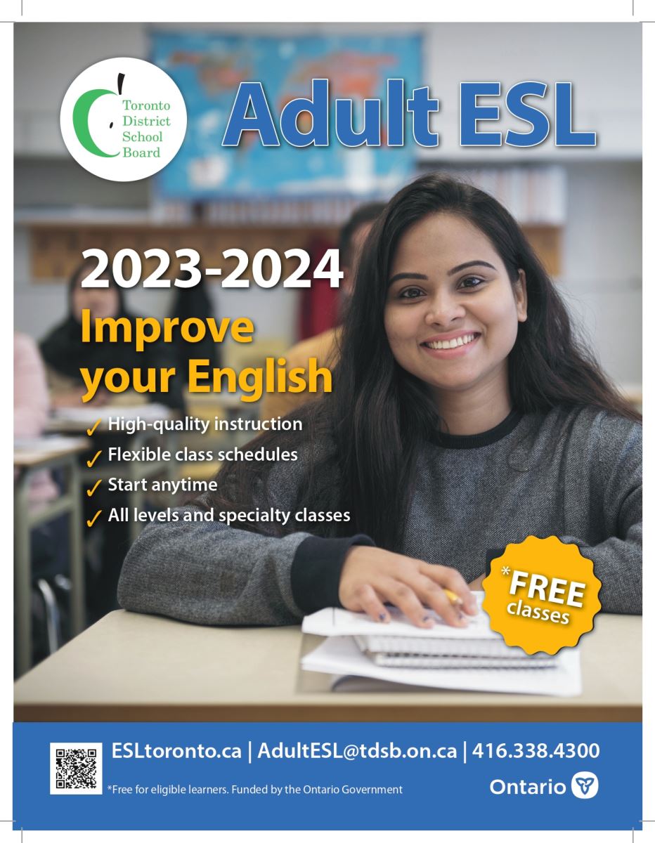 Adult ESL 2022 to 2023 Brochure