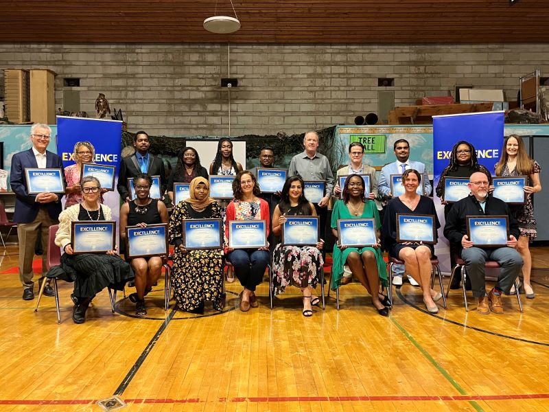 Photo of 2022 TDSB Excellence Awards Winners on June 14, 2022. 
