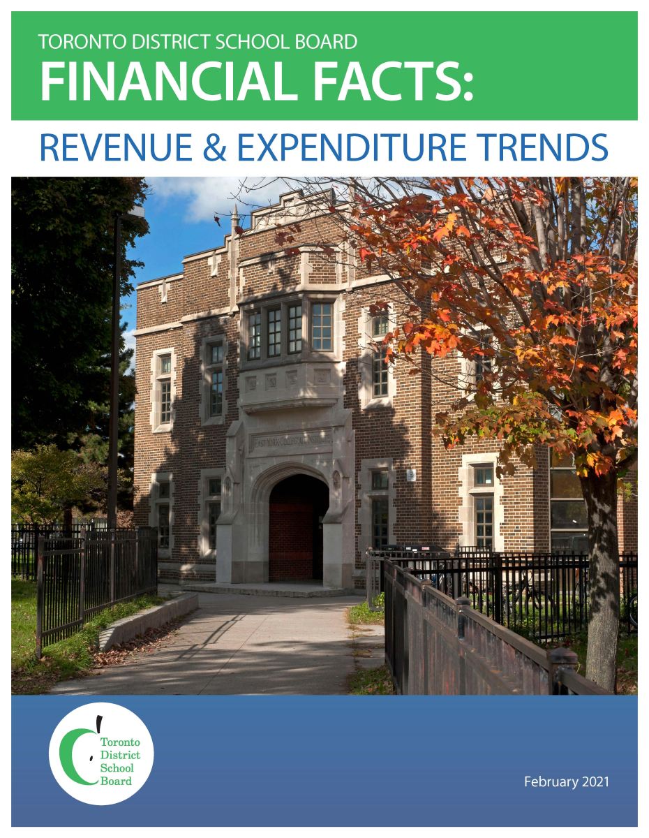TDSB Financial Facts: Revenue & Expenditure trends February 2021