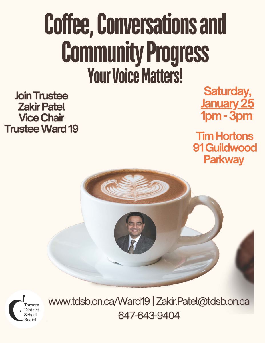 Coffee, Converation and Community Progress